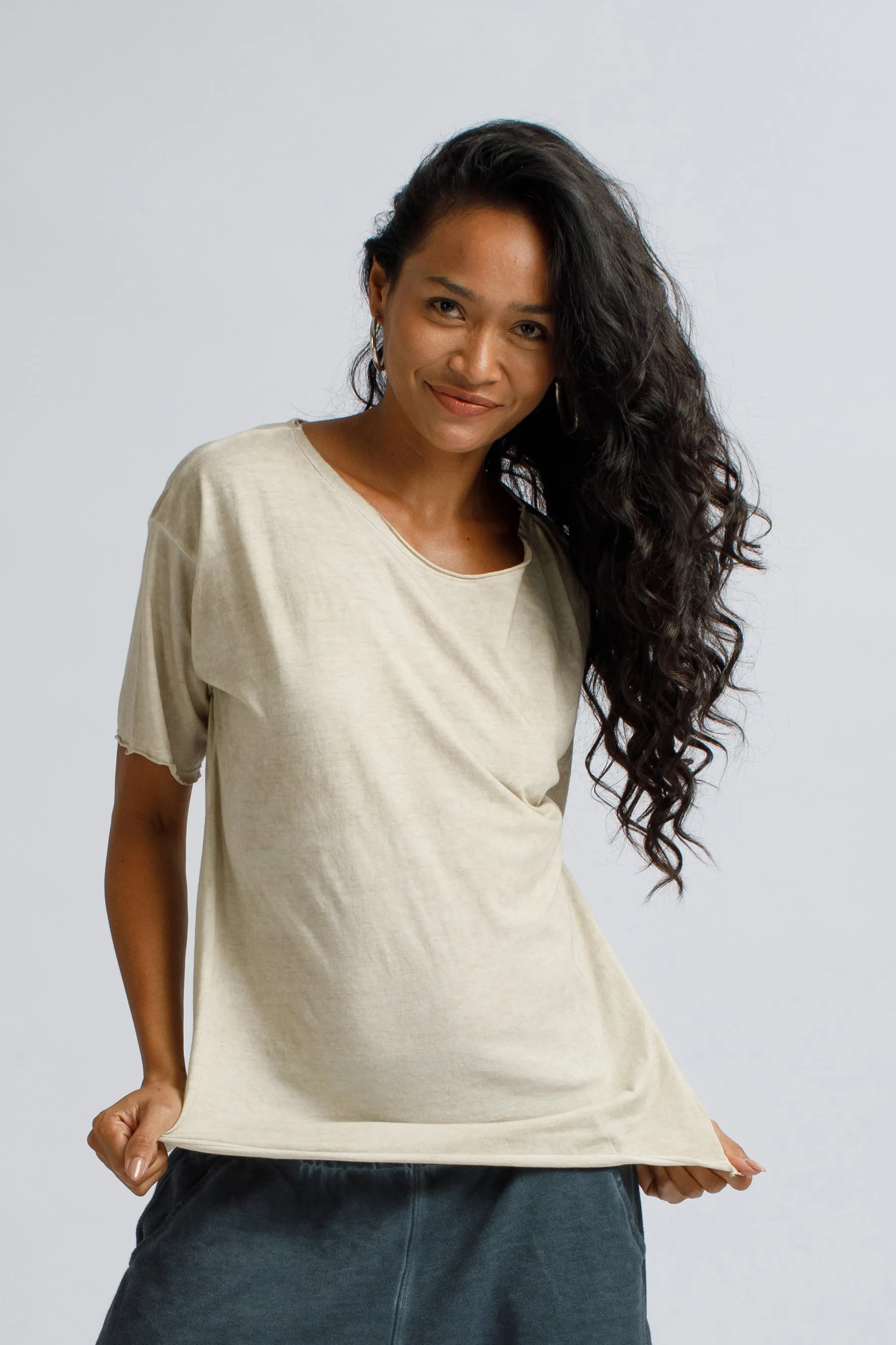 Round Neck T-Shirt, merchant product photograph